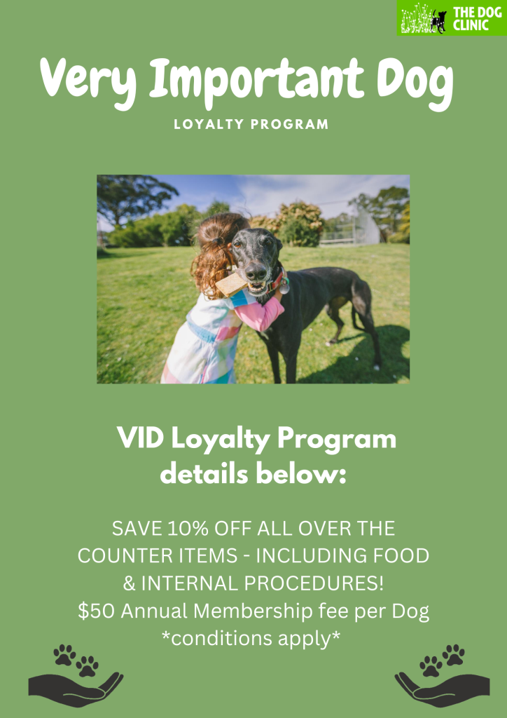 Very Important Dog Loyalty Program The Dog Clinic Hobart